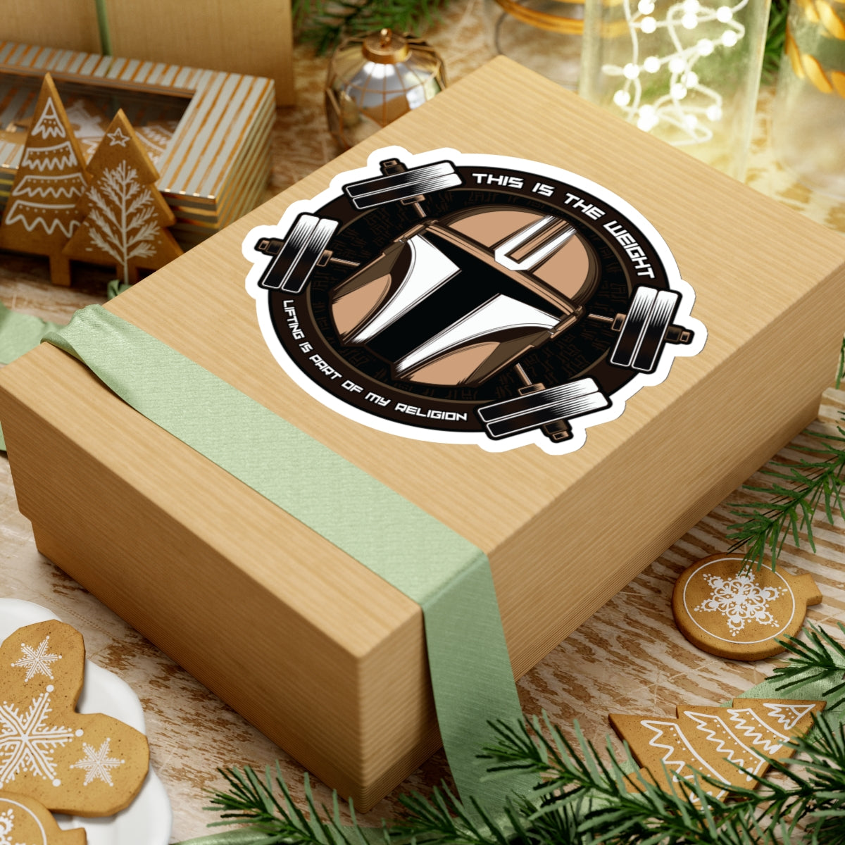 This is the Weight - Gold Decal