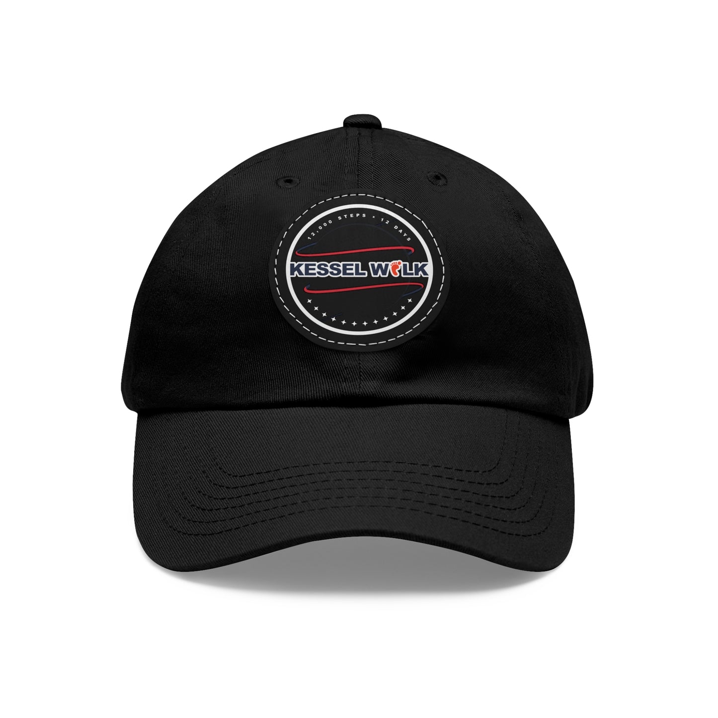 Kessel Walk Dad Hat with Leather Patch (Round)