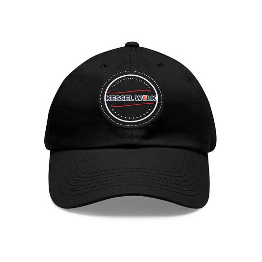 Kessel Walk Dad Hat with Leather Patch (Round)