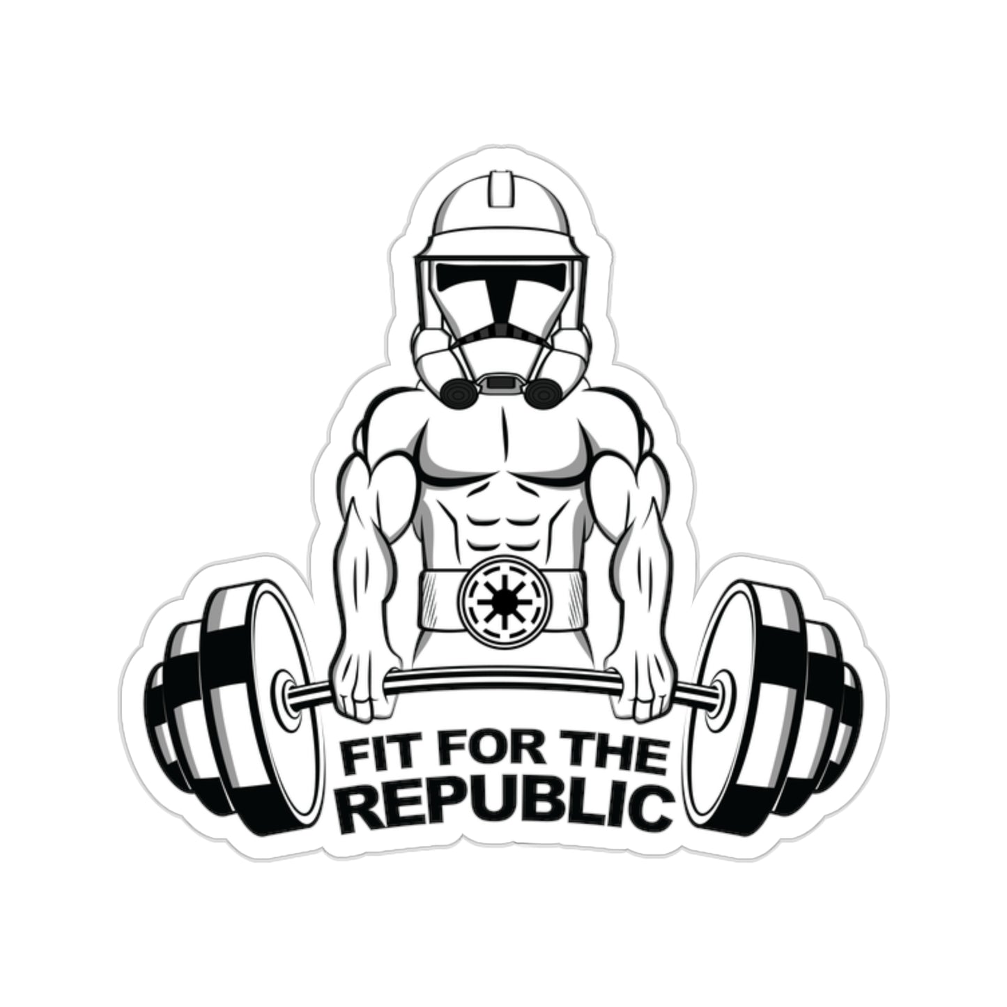 White Belt Sticker