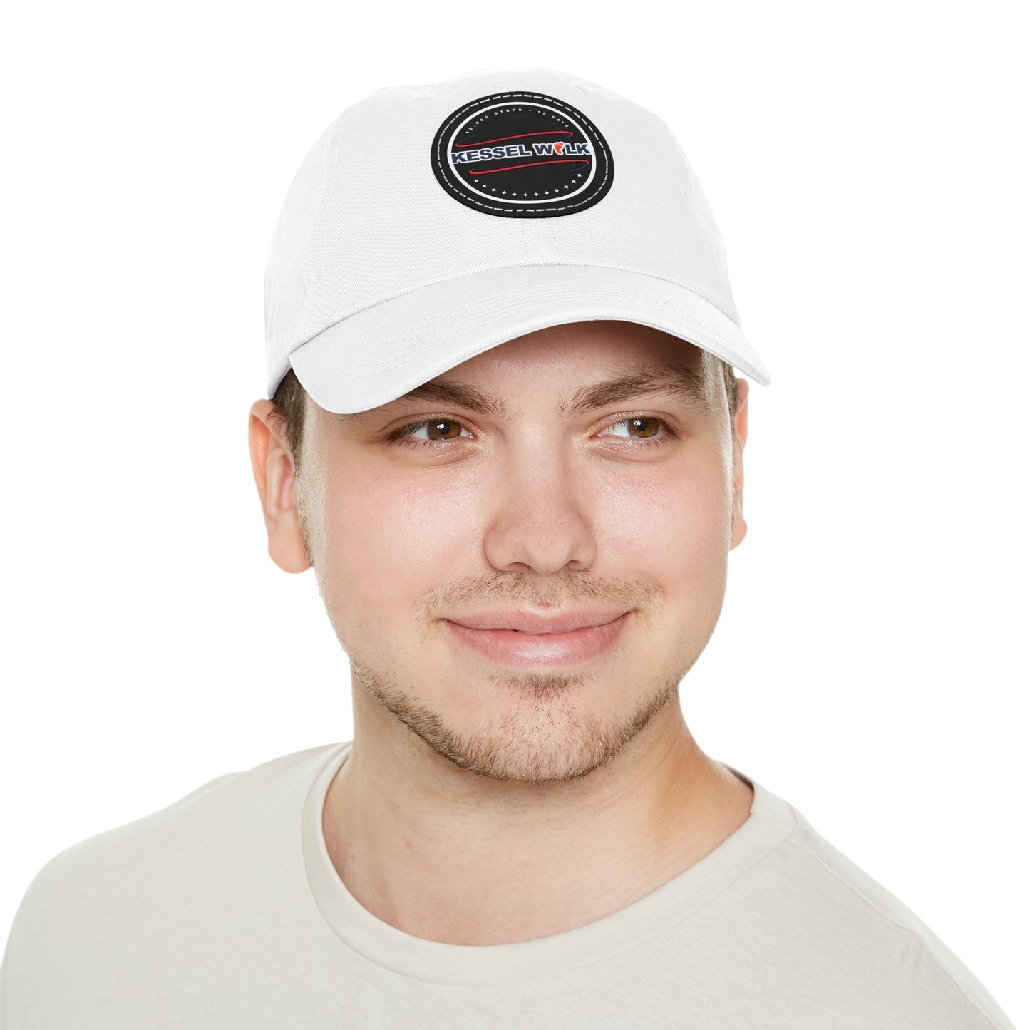 Kessel Walk Dad Hat with Leather Patch (Round)