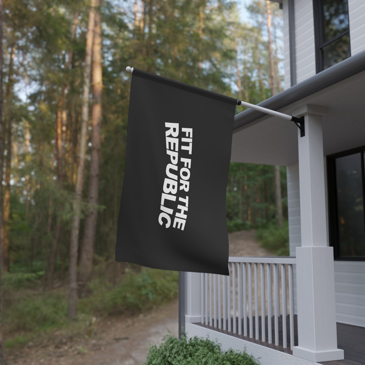 Fit For The Republic Banner - Black
