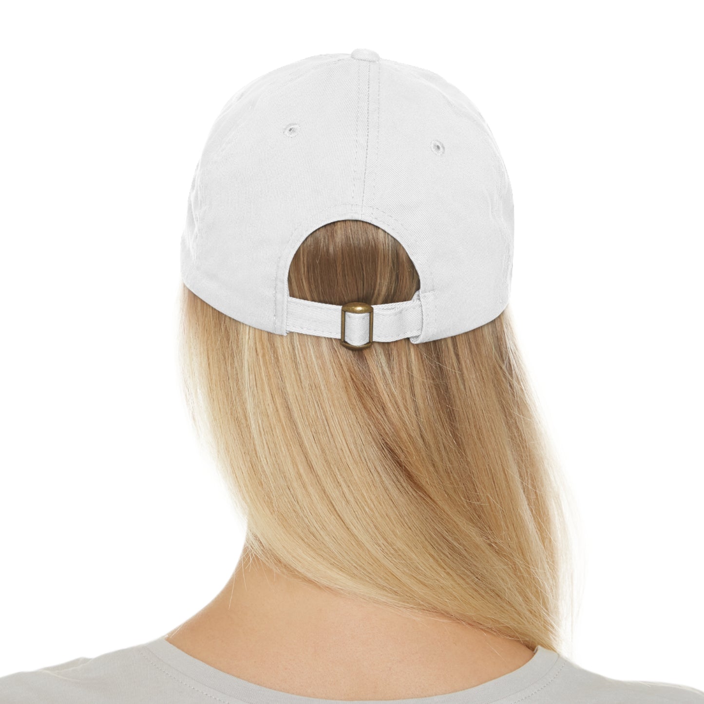 Swolbi-Wan Dad Hat with Leather Patch (Round)